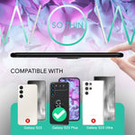 NALIA Ringhülle für Samsung Galaxy S23 Plus – Ring-Ständer 360° & für Magnet-Halter – GRIP360 (Mattiertes Silikon Case) – Marke aus Berlin