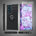 NALIA Ringhülle für Samsung Galaxy S23 Ultra – Ring-Ständer 360° & für Magnet-Halter – GRIP360 (Mattiertes Silikon Case) – Marke aus Berlin