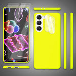 NALIA Neon Silikonhülle für Samsung Galaxy S23 Plus – Soft-Touch & Signal-Neon – NEONSHOCK (Matte Schutzhülle) – Marke aus Berlin
