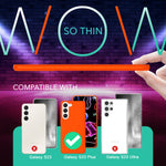NALIA Neon Silikonhülle für Samsung Galaxy S23 Plus – Soft-Touch & Signal-Neon – NEONSHOCK (Matte Schutzhülle) – Marke aus Berlin