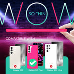 NALIA Neon Silikonhülle für Samsung Galaxy S23 Plus – Soft-Touch & Signal-Neon – NEONSHOCK (Matte Schutzhülle) – Marke aus Berlin