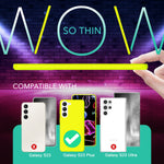 NALIA Neon Silikonhülle für Samsung Galaxy S23 Plus – Soft-Touch & Signal-Neon – NEONSHOCK (Matte Schutzhülle) – Marke aus Berlin