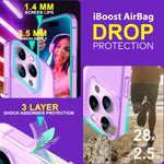 NALIA Neon Silikonhülle für iPhone 15 Pro – Knallige Signal-Farbe & Linsenschutz – VIBE (Transparentes Case) – Marke aus Berlin