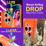 NALIA Neon Silikonhülle für iPhone 15 Pro – Knallige Signal-Farbe & Linsenschutz – VIBE (Transparentes Case) – Marke aus Berlin