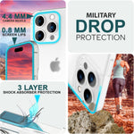 NALIA Ultra Slim Hardcase für iPhone 15 Pro – Matt-Transparent & 0.3mm Dünn – PHANTOM (Dünnes Cover & Kamera-Vollschutz) – Marke aus Berlin