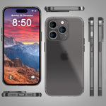 NALIA Ultra Slim Hardcase für iPhone 15 Pro – Matt-Transparent & 0.3mm Dünn – PHANTOM (Dünnes Cover & Kamera-Vollschutz) – Marke aus Berlin