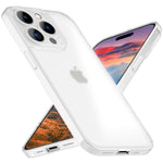 NALIA Ultra Slim Hardcase für iPhone 15 Pro Max – Matt-Transparent & 0.3mm Dünn – PHANTOM (Dünnes Cover & Kamera-Vollschutz) – Marke aus Berlin