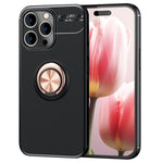 NALIA Ringhülle für iPhone 15 Pro Max – Ring-Ständer 360° & für Magnet-Halter – GRIP360 (Mattiertes Silikon Case) – Marke aus Berlin