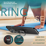 NALIA Ringhülle für iPhone 15 Pro Max – Ring-Ständer 360° & für Magnet-Halter – GRIP360 (Mattiertes Silikon Case) – Marke aus Berlin