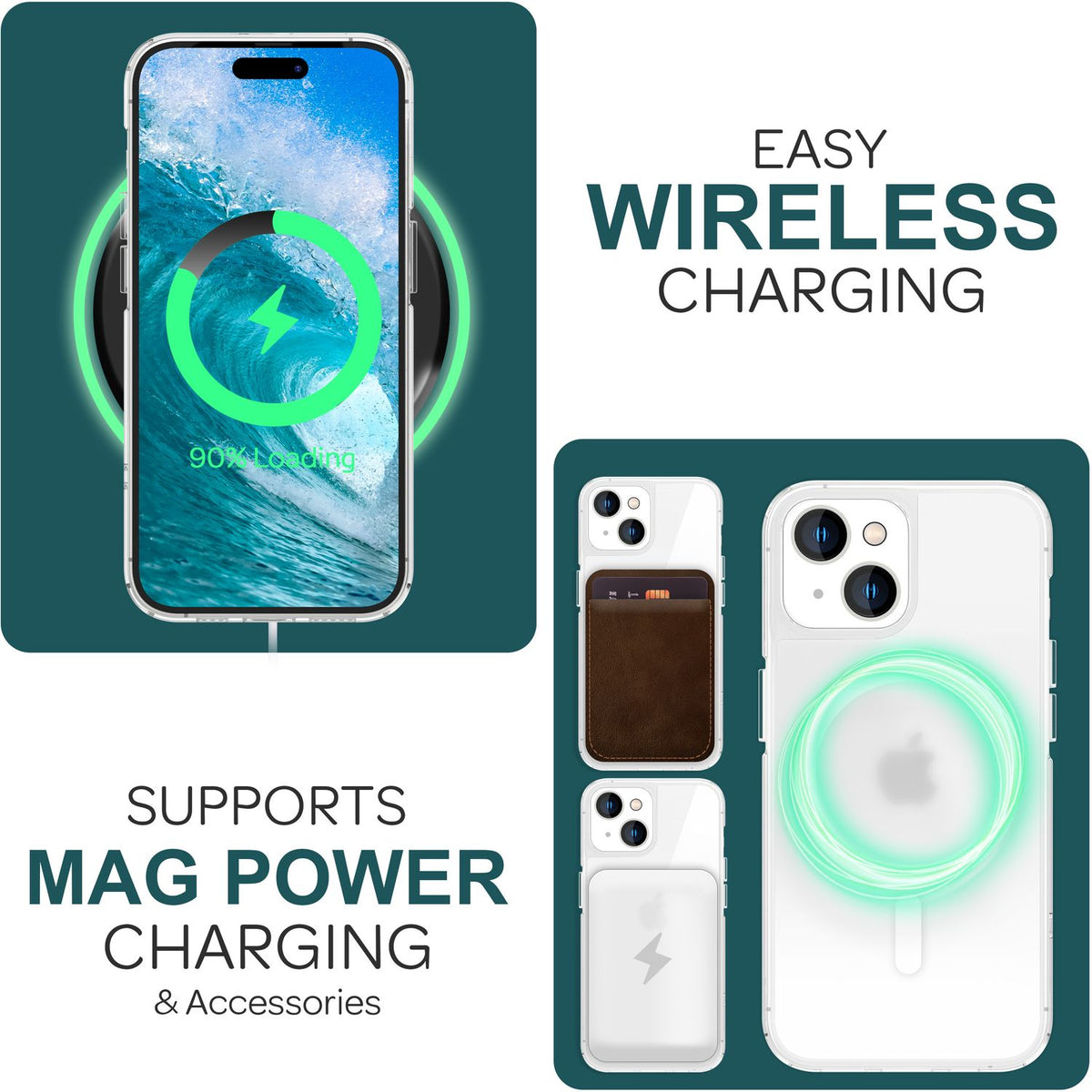 NALIA Mattes Magnet Case für iPhone 15 – MagSafe kompatibel – ONYX (Edle Milchglas-Optik, Anti-Fingerprint & Grip) – Marke aus Berlin