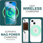 NALIA Mattes Magnet Case für iPhone 15 – MagSafe kompatibel – ONYX (Edle Milchglas-Optik, Anti-Fingerprint & Grip) – Marke aus Berlin