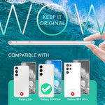 NALIA Transparente Hülle für Samsung Galaxy S24 Plus – Harte Rückseite & Silikon Rand – IGNITE (Stoßfeste Handyhülle & Verstärkte Ecken) – Marke aus Berlin