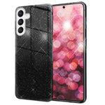 NALIA Glitzerhülle für Samsung Galaxy S24 Plus – Funkelnder Glitzer-Look & Grip – SHINEPOP (Silikon Case) – Marke aus Berlin