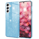 NALIA Glitzerhülle für Samsung Galaxy S24 Plus – Funkelnder Glitzer-Look & Grip – SHINEPOP (Silikon Case) – Marke aus Berlin