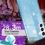 NALIA Glitzerhülle für Samsung Galaxy S24 Plus – Funkelnder Glitzer-Look & Grip – SHINEPOP (Silikon Case) – Marke aus Berlin