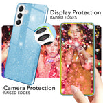 NALIA Glitzerhülle für Samsung Galaxy S24 Plus – Funkelnder Glitzer-Look & Grip – SHINEPOP (Silikon Case) – Marke aus Berlin