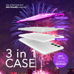NALIA Glitzerhülle für Samsung Galaxy S24 Plus – Funkelnder Glitzer-Look & Grip – SHINEPOP (Silikon Case) – Marke aus Berlin