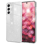 NALIA Glitzerhülle für Samsung Galaxy S24 Plus – Funkelnder Glitzer-Look & Grip – SHINEPOP (Silikon Case) – Marke aus Berlin