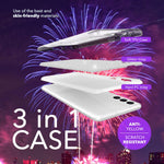 NALIA Glitzerhülle für Samsung Galaxy S24 Plus – Funkelnder Glitzer-Look & Grip – SHINEPOP (Silikon Case) – Marke aus Berlin