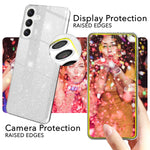 NALIA Glitzerhülle für Samsung Galaxy S24 Plus – Funkelnder Glitzer-Look & Grip – SHINEPOP (Silikon Case) – Marke aus Berlin