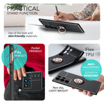 NALIA Ringhülle für Samsung Galaxy S24 Ultra – Ring-Ständer 360° & für Magnet-Halter – GRIP360 (Mattiertes Silikon Case) – Marke aus Berlin