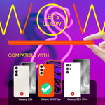 NALIA Neon Silikonhülle für Samsung Galaxy S24 Plus – Soft-Touch & Signal-Neon – NEONSHOCK (Matte Schutzhülle) – Marke aus Berlin