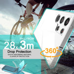 NALIA 360° Hülle für Samsung Galaxy S24 Ultra – Vorne & Hinten Schutz – 360GUARD (Full-Body Case) – Marke aus Berlin