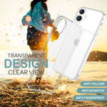NALIA Transparente Silikonhülle für iPhone 16 Plus – Anti-Gelb & Rutschfest – GLAZE (Handyhülle Kristallklar, Schlank & Stoßfest) – Marke aus Berlin