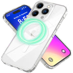 NALIA Transparentes Magnet Case für iPhone 16 Pro Max – MagPower System (MagSafe kompatibel) – LUMEX (Edle Glas-Optik, aber unzerbrechlich) – Marke aus Berlin