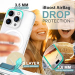NALIA Transparentes Magnet Case für iPhone 16 Pro Max – MagPower System (MagSafe kompatibel) – LUMEX (Edle Glas-Optik, aber unzerbrechlich) – Marke aus Berlin
