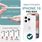 NALIA Matt-Transparentes Case für iPhone 16 Pro Max – Milchglas-Optik & Anti-Fingerprint – NYTE (Stoßfest, Harte Rückseite & Silikon Bumper) – Marke aus Berlin