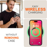 NALIA Silikonhülle für iPhone 16 Pro – Rutschfest & Matt – VORTEX (Gebürstete Optik & Carbon Design) – Marke aus Berlin