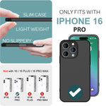 NALIA Ultra Slim Hardcase für iPhone 16 Pro – Anti-Fingerabdruck & 0.5mm Dünn – PUREFIT (Matt & Leicht) – Marke aus Berlin