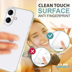 NALIA Ultra Slim Hardcase für iPhone 16 – Matt-Transparent & 0.3mm Dünn – PHANTOM (Dünnes Cover & Kamera-Vollschutz) – Marke aus Berlin Namma Markt
