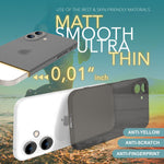 NALIA Ultra Slim Hardcase für iPhone 16 Plus – Matt-Transparent & 0.3mm Dünn – PHANTOM (Dünnes Cover & Kamera-Vollschutz) – Marke aus Berlin