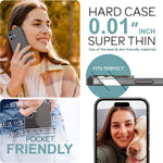 NALIA Ultra Slim Hardcase für iPhone 16 Plus – Matt-Transparent & 0.3mm Dünn – PHANTOM (Dünnes Cover & Kamera-Vollschutz) – Marke aus Berlin