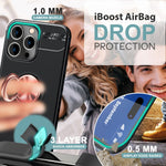 NALIA Ringhülle für iPhone 16 Pro Max – Ring-Ständer 360° & für Magnet-Halter – GRIP360 (Mattiertes Silikon Case) – Marke aus Berlin