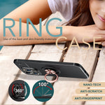NALIA Ringhülle für iPhone 16 Pro Max – Ring-Ständer 360° & für Magnet-Halter – GRIP360 (Mattiertes Silikon Case) – Marke aus Berlin