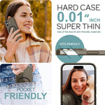NALIA Ultra-Slim Hardcase für iPhone 16 – MagSafe kompatibel & 0.3mm Dünn – THINIX (Mattes & Schlankes Case) – Marke aus Berlin