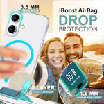 NALIA Neon-Ring Case für iPhone 16 – MagSafe Kompatibel & Nachleuchtend – NIGHT-GLOW (Transparent & Anti-Gelb) – Marke aus Berlin