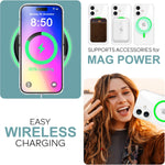 NALIA Neon-Ring Case für iPhone 16 – MagSafe Kompatibel & Nachleuchtend – NIGHT-GLOW (Transparent & Anti-Gelb) – Marke aus Berlin