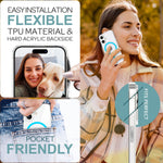 NALIA Neon-Ring Case für iPhone 16 – MagSafe Kompatibel & Nachleuchtend – NIGHT-GLOW (Transparent & Anti-Gelb) – Marke aus Berlin