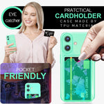 NALIA Neon Silikonhülle für iPhone 16 – Kartenfach & Knallige Signal-Farbe – CARDPOP (Anti-Shock Handyhülle) – Marke aus Berlin