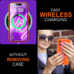 NALIA Neon Silikonhülle für iPhone 16 – Kartenfach & Knallige Signal-Farbe – CARDPOP (Anti-Shock Handyhülle) – Marke aus Berlin