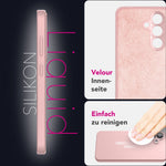 NALIA Silikonhülle für Samsung Galaxy S25 – Kameraschutz & Innenfutter – PHOENIX (Soft-Touch Case) – Marke aus Berlin