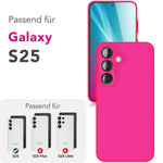 NALIA Silikonhülle für Samsung Galaxy S25 – Kameraschutz & Innenfutter – PHOENIX (Soft-Touch Case) – Marke aus Berlin