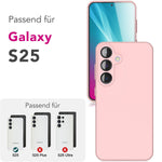NALIA Silikonhülle für Samsung Galaxy S25 – Kameraschutz & Innenfutter – PHOENIX (Soft-Touch Case) – Marke aus Berlin