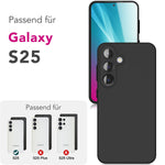 NALIA Silikonhülle für Samsung Galaxy S25 – Kameraschutz & Innenfutter – PHOENIX (Soft-Touch Case) – Marke aus Berlin