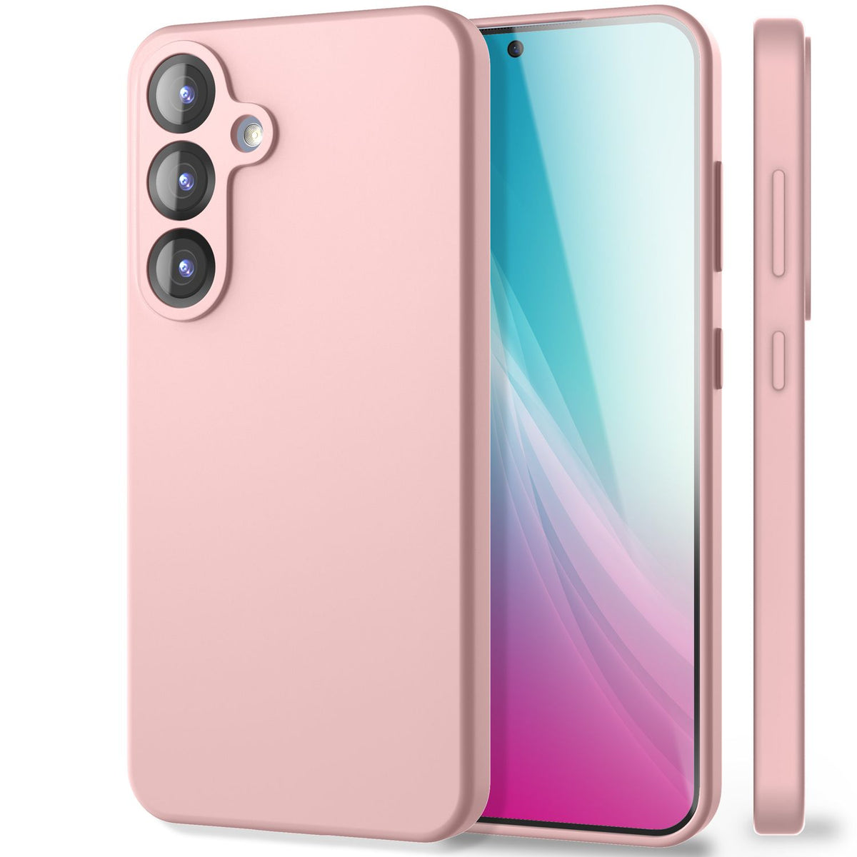 NALIA Silikonhülle für Samsung Galaxy S25 Plus – Kameraschutz & Innenfutter – PHOENIX (Soft-Touch Case) – Marke aus Berlin