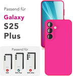 NALIA Silikonhülle für Samsung Galaxy S25 Plus – Kameraschutz & Innenfutter – PHOENIX (Soft-Touch Case) – Marke aus Berlin